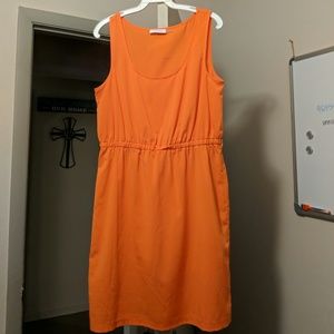 Orange shift dress Calvin Klein
